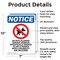 Signmission No Pets Allowed Service, 7 in W x Rectangle, Aluminum OS-2PACK-NS-A-710-V-14745 - alternate 5